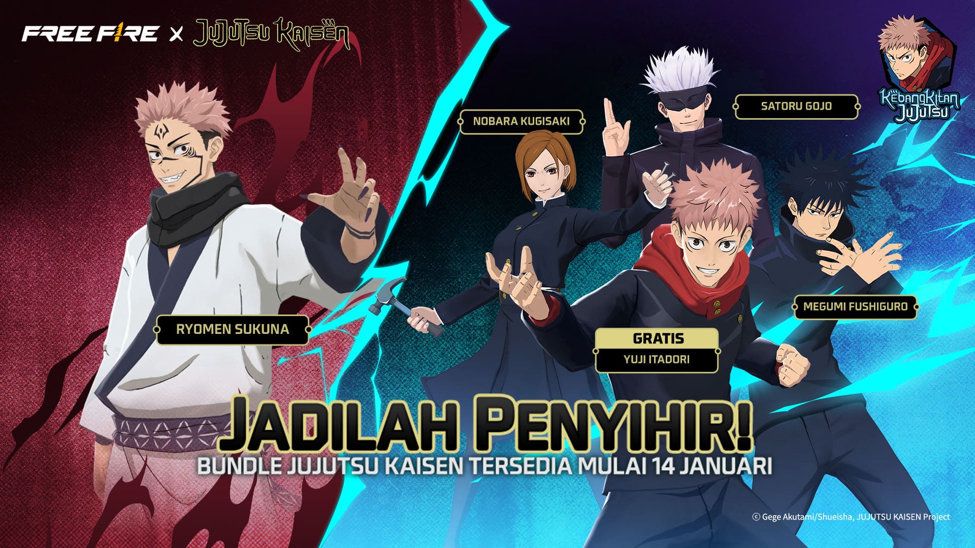 Free Fire x Jujutsu Kaisen
