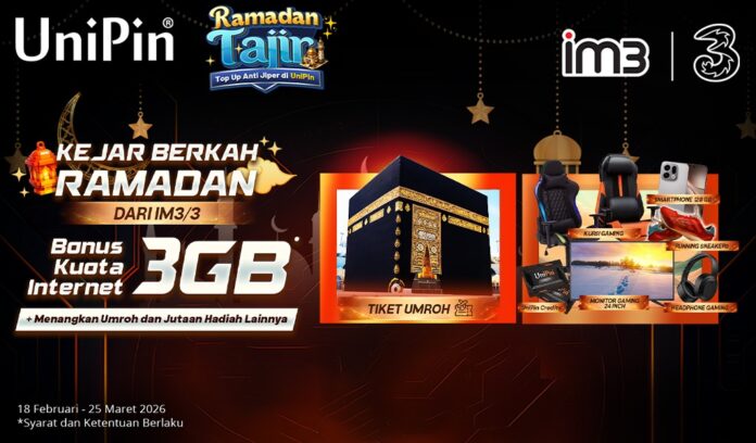 Kejar Berkah Ramadan dari IM3/Tri! Top Up Game dan Dapatkan Bonus Kuota 3GB!
