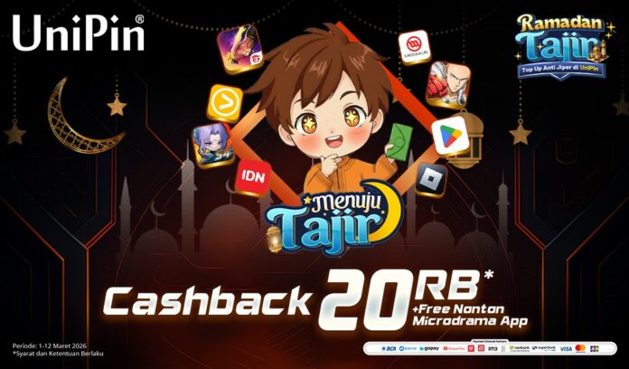 Menuju Tajir Bareng UniPin: Top Up Cashback 20Rb!