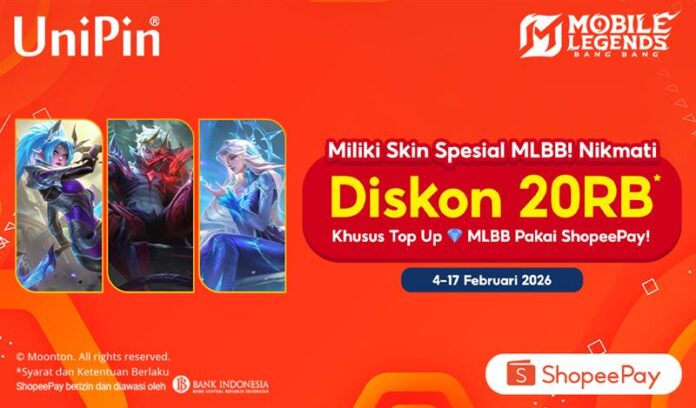 Miliki Skin Terbaru Aurora, Karina, dan Thamuz! Top Up Pakai ShopeePay Diskon 20Ribu!