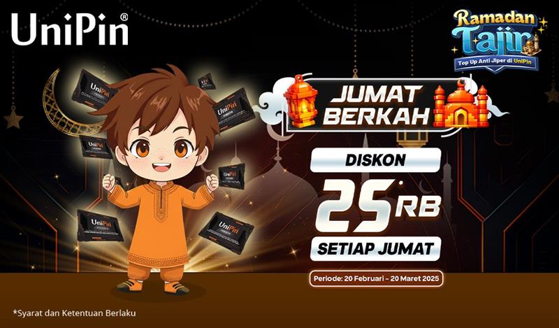 Nikmati Diskon 25Ribu di Jumat Berkah UniPin!