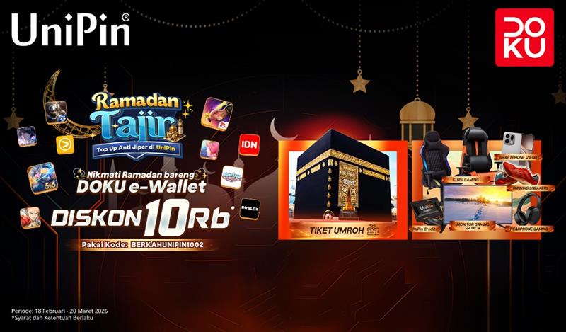 Nikmati Ramadan Bareng DOKU! Top Up di UniPin Diskon 10Ribu!