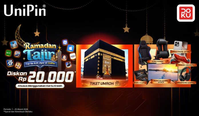 Nikmati Ramadan Bareng UniPin! Top Up Pakai Kartu Kredit Diskon Rp20.000
