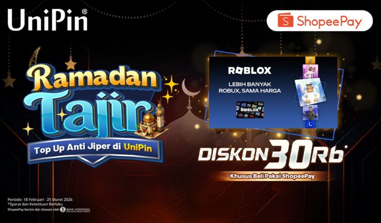 Promo Spesial Ramadan Beli Roblox Pakai ShopeePay Diskon sd 30Ribu!