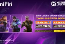 SNK Lucky Draw Encore Taskmaster Bonus! Top Up dan Dapatkan Diskon 10% SNK Lucky Draw Encore Taskmaster Bonus! Top Up dan Dapatkan Diskon 10%