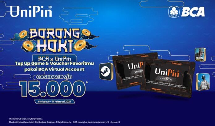 Saatnya Panen Hoki! Top Up Game di UniPin Pakai BCA VA Cashback hingga Rp15.000