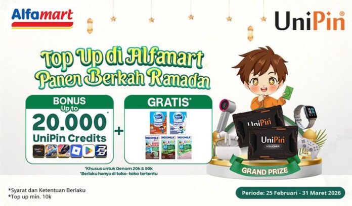 Top Up Game di Alfamart, Panen Berkah Ramadan dengan Bonus UniPin Credits & Hadiah Gratis!