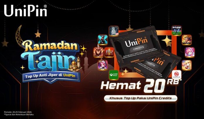 Top Up Pakai UniPin Credits Lebih Hemat 20 Ribu!