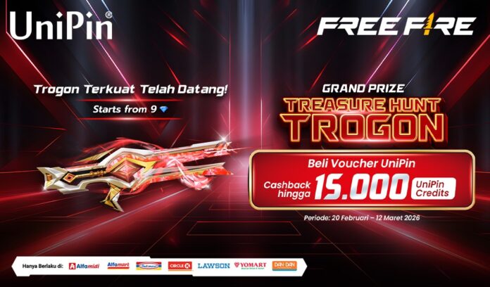 Treasure Hunt Trogon Dimulai! Top Up Sekarang & Dapatkan Cashback 15.000 UniPin Credits!
