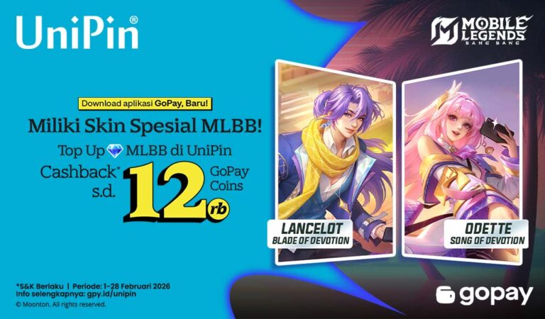 Upgrade Skin Lancelot & Odette Pakai GoPay! Cashback s.d. 12.000 GoPay Coins!