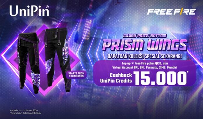 Dapatkan Koleksi Spesial Sekarang! Top Up Sekarang dan Nikmati Cashback 15.000* UniPin Credits!