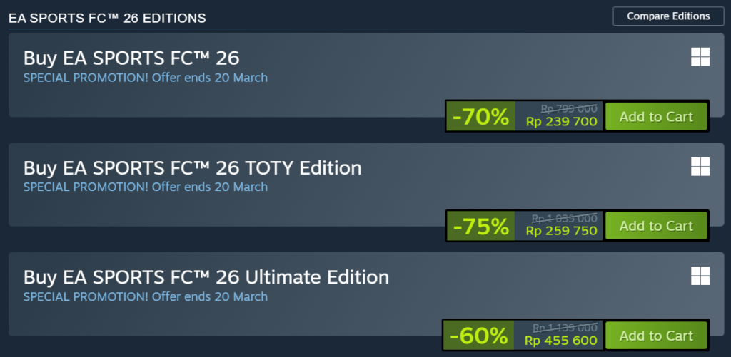 Harga EA Sports FC 26