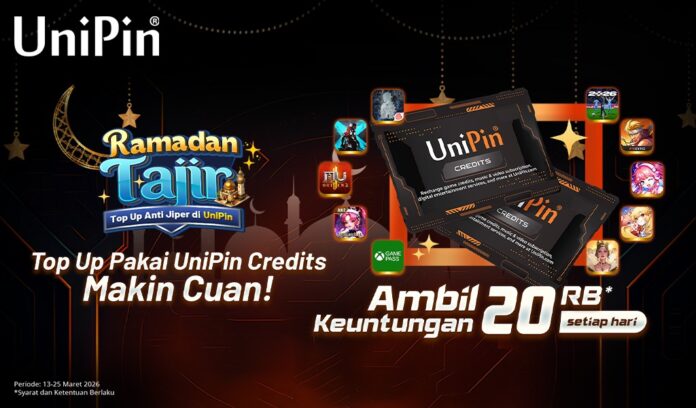 Top Up Pakai UniPin Credits Lebih Hemat 20Ribu!