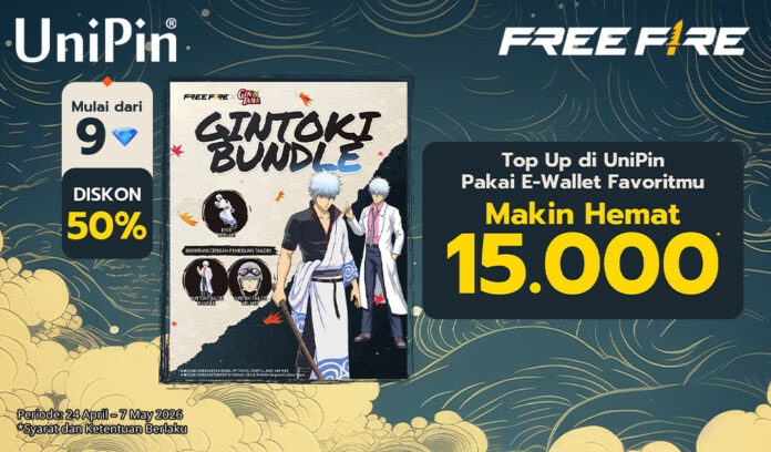 Kolaborasi Gintama Rilis, Buruan Koleksi! Top Up Sekarang dan Nikmati Cashback 15.000 UniPin Credits!