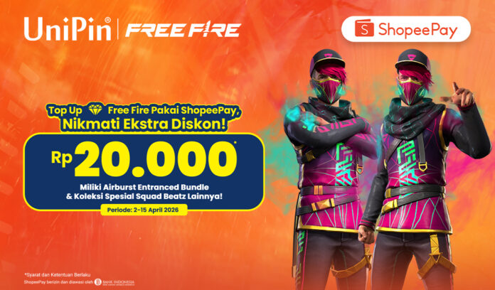 Raih Grand Prize Airburst Entranced Bundle! Top Up Pakai ShopeePay Diskon 20Ribu!