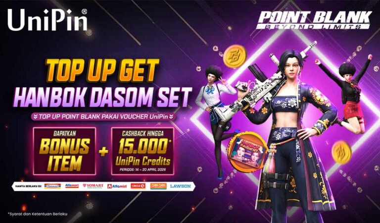 Top Up Point Blank Sekarang! Klaim Hanbok Dasom Set + Cashback 15.000 UniPin Credits!