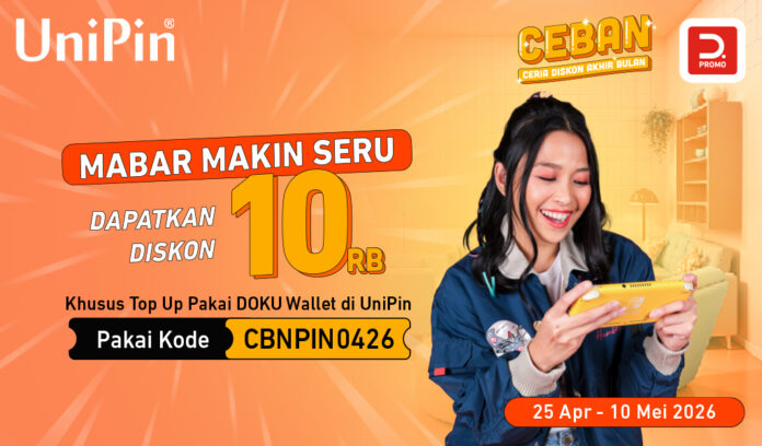 Top Up di UniPin Pakai DOKU Wallet dan Nikmati Diskon 10 Ribu!