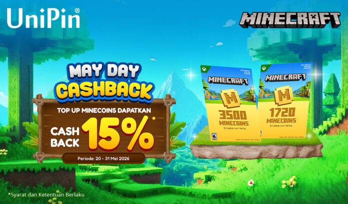 Bangun Dunia Impianmu! Top Up Minecoins Cashback hingga 15%