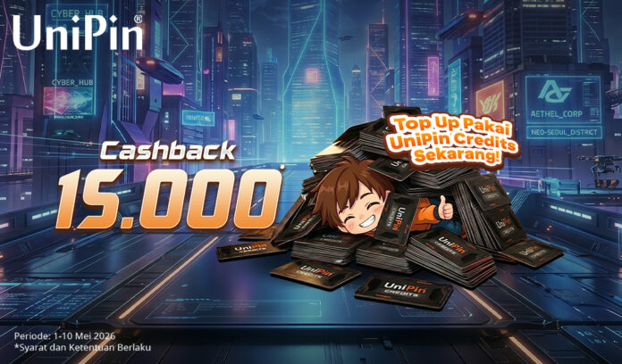 Cashback 15.000 untuk Top Up Pakai UniPin Credits!