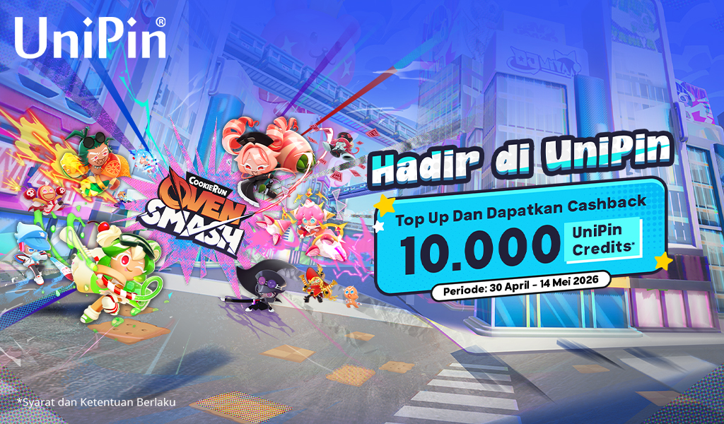 Cookie Run: OvenSmash Sudah Hadir di UniPin! Ayo Mulai Cookie Battles dan Jadi Juaranya!