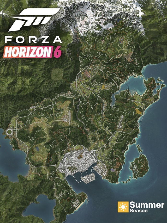 Forza Horizon 6’s map