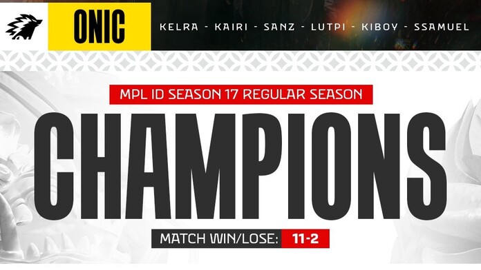 ONIC Juarai Regular Season MPL ID S17