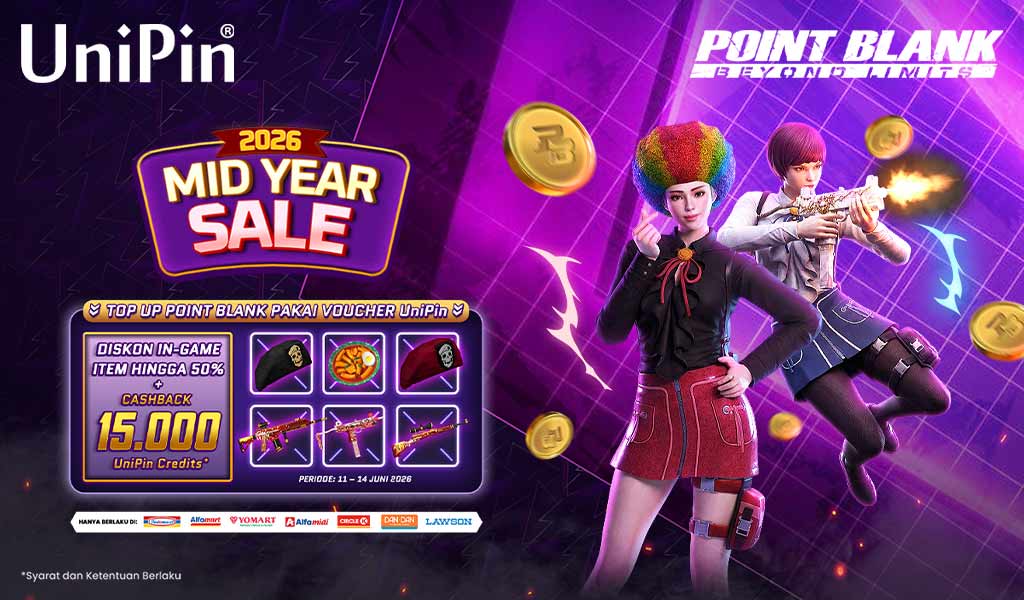 Jangan Lewatkan Point Blank Mid Year Sale 2026! Diskon In-Game Item Hingga 50% + Cashback hingga 15.000 UniPin Credits