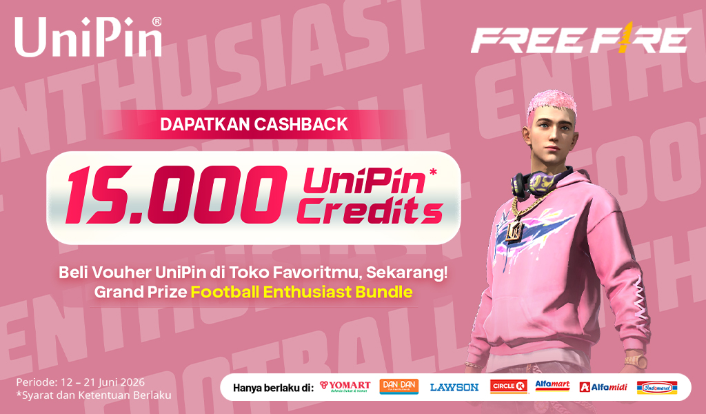 Main Makin Semangat, Raih Football Enthusiast Bundle & Cashback hingga 15.000 UniPin Credits!