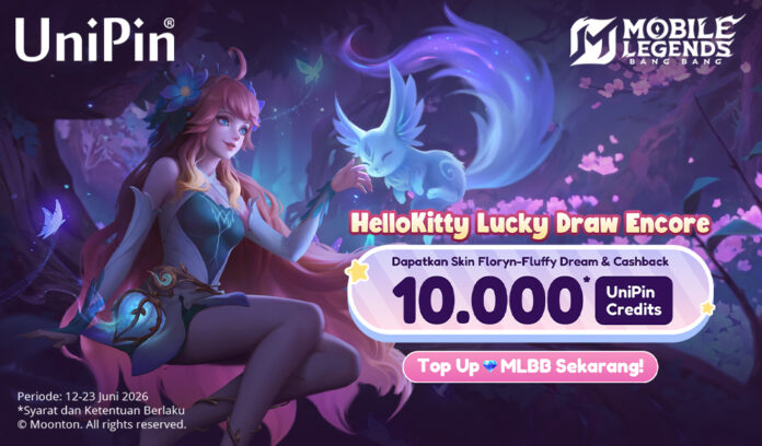 Mainkan Hello Kitty Lucky Draw Encore di Mobile Legends, Top Up di UniPin dan Dapatkan Cashback 10.000 UniPin Credits!