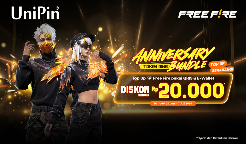 Miliki Bundle Spesial Anniversary Free Fire! Top Up Sekarang Dan Nikmati Diskon Rp20.000*!