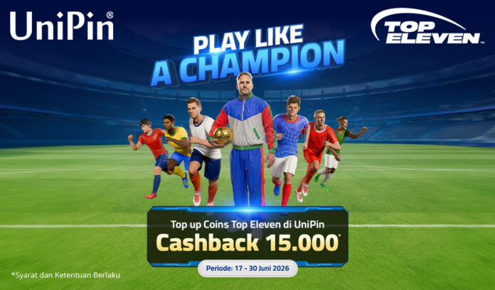 Play Like a Champion: Top Up Coins Top Eleven di UniPin, Dapatkan Cashback 15.000!