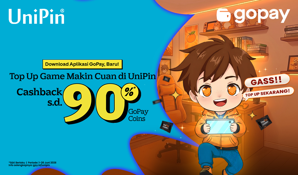 Top Up Pakai GoPay Cashback 90% GoPay Coins!