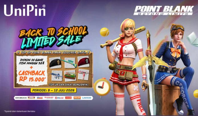 Back to School Limited Sale! Top Up Point Blank dan Dapatkan Cashback hingga 15.000 UniPin Credits