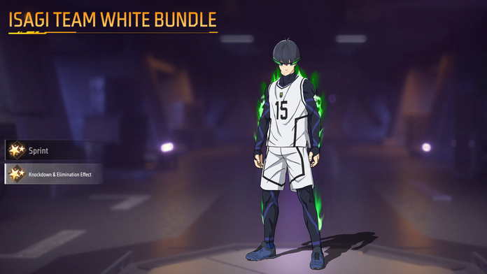Efek Knockdown & Eliminasi Isagi Team White Bundle Free Fire x BLUE LOCK