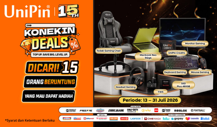 KONEKIN DEALS – Rayakan Anniversary UniPin ke-15 dengan Hadiah Melimpah!