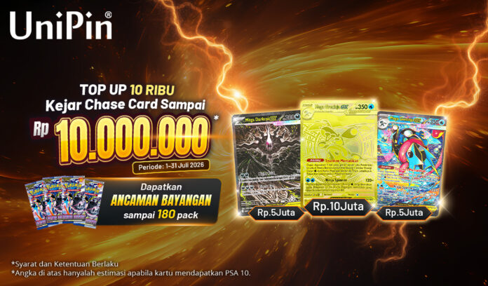 Top Up 10 Ribu, Dapatkan Chase Card Ancaman Bayangan Senilai 10 Juta Rupiah!