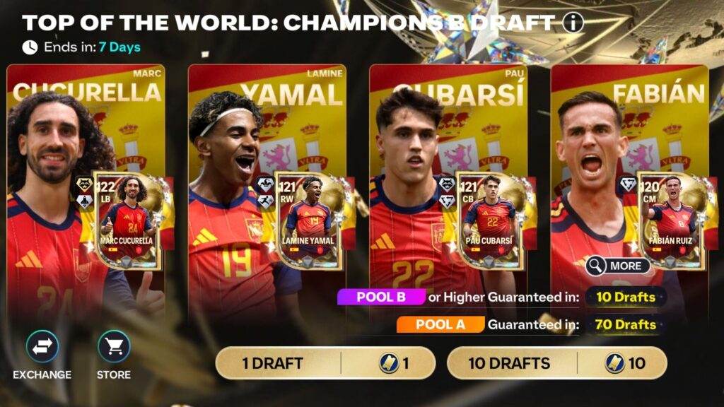 Top of the World: Champions B Draft