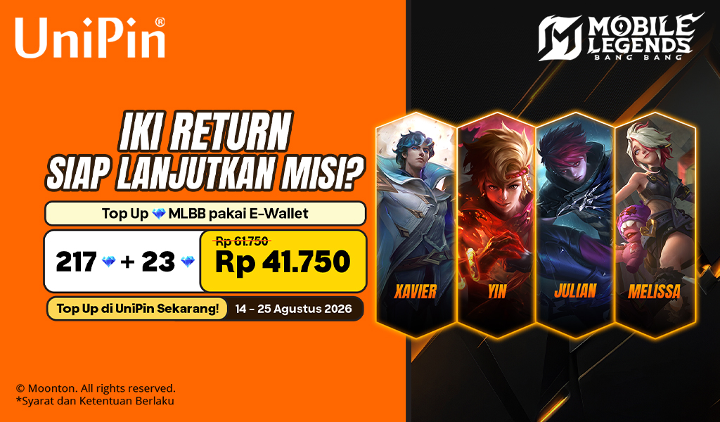 Siap Gacha Iki Return Draw? Top Up Diamond Mlbb Hemat Hingga Rp20.000!