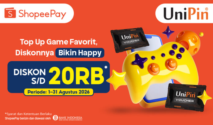 Top Up Sekarang, Klaim Diskon 20RB Pakai ShopeePay!