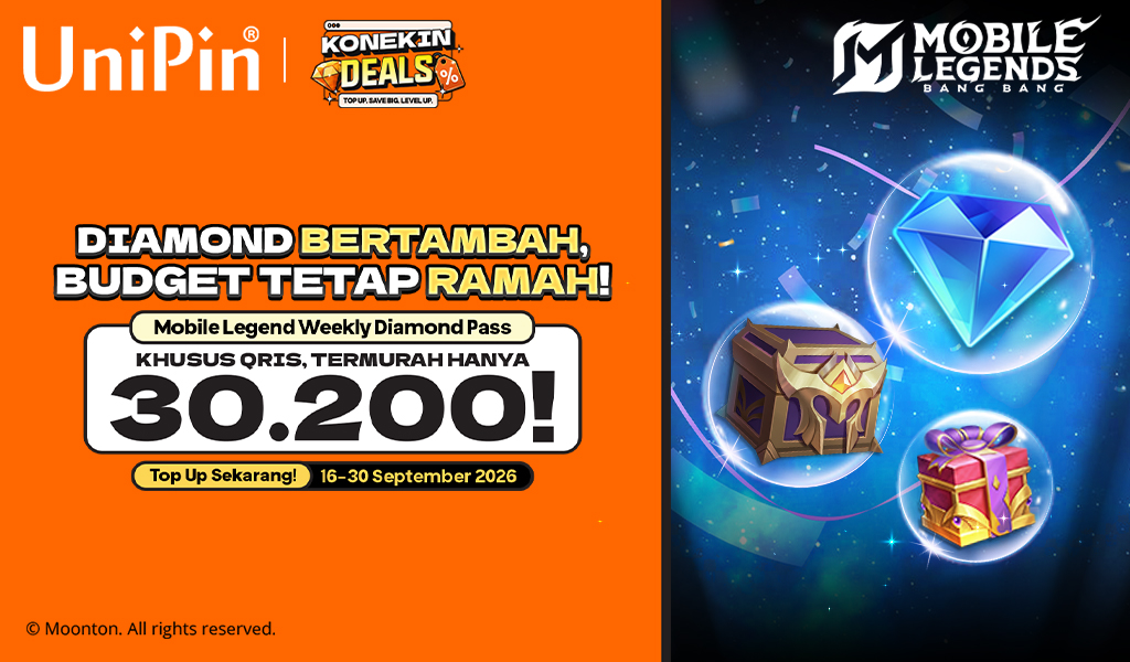 Diamond Bertambah, Budget Tetap Ramah! Weekly Diamond Pass MLBB Cuma 30.200 Pakai QRIS