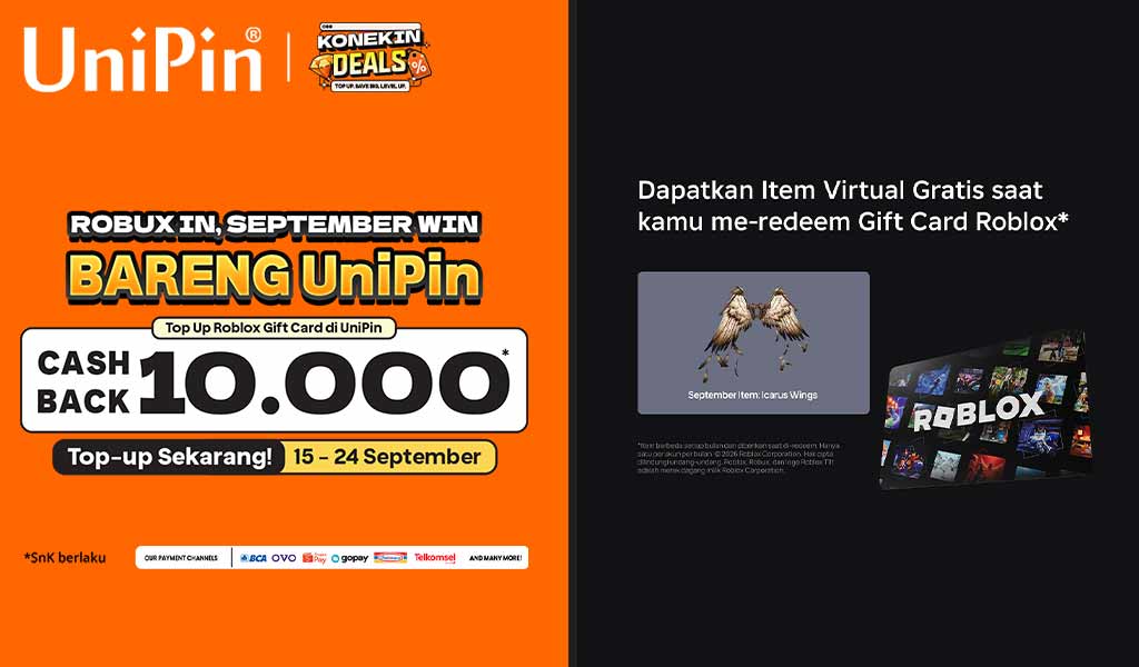 Robux In, September Win Bareng UniPin!