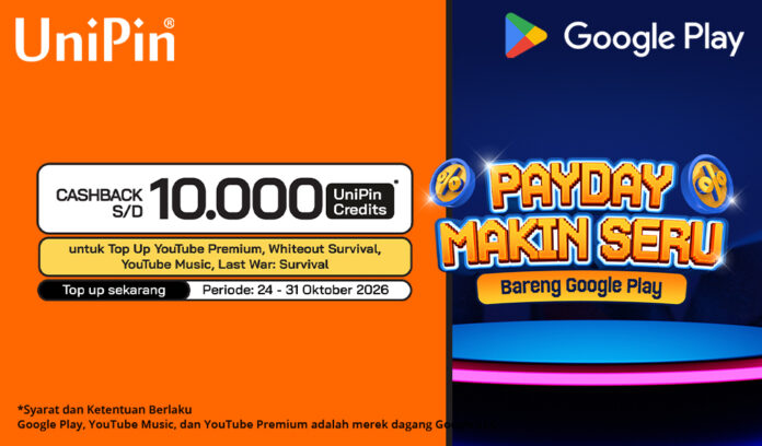 Payday Bareng Google Play Bikin Happy All Day! Top Up di UniPin Sekarang