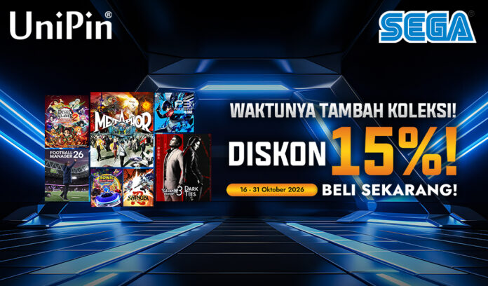 Waktunya Tambah Koleksi Game SEGA dengan Diskon 15% Hanya di UniPin!