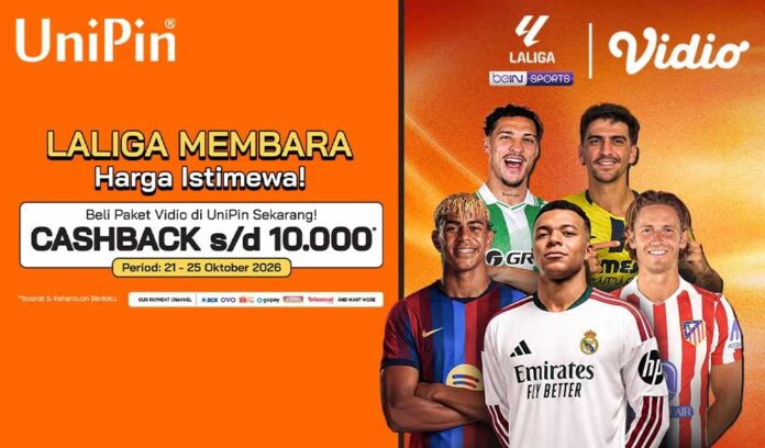 LaLiga di Vidio: Laga Panas, Harga Pas! Beli Paket Vidio di UniPin!